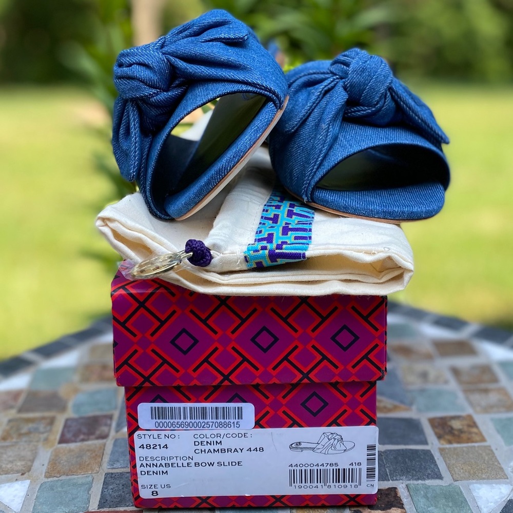 ✨ LAST PAIR ✨Tory Burch Annabelle Bow Slide Sandal - Picture 2 of 13